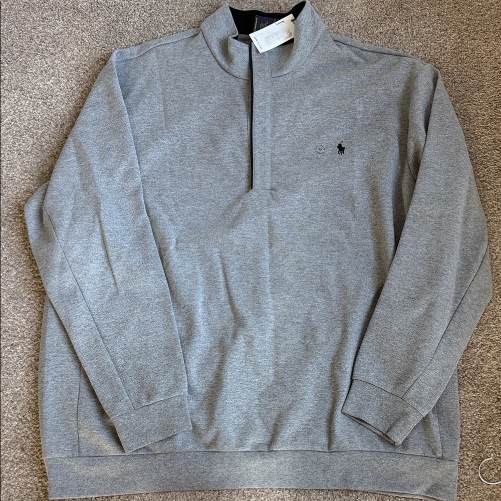 Polo by Ralph Lauren Gray SNAP UP Men's Sweater NWT